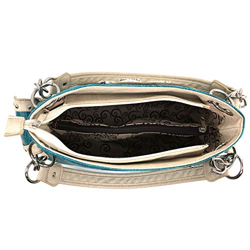 Zelris Western Buckle Star Floral Women Conceal Carry Shoulder Handbag4