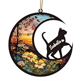 Personalisierte Katzen-Gedenktafeln, Katzen-Gedenkt Geschenke, individuelle Katzen-Gedenk Dekorationen mit Katzennamen, Erinnerungsgeschenke für Haustiere, Beileidsgeschenke für Katzenliebhaber