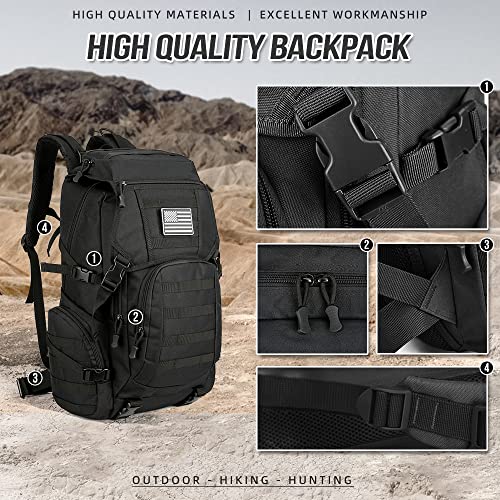 Lovelinks21 Military Molle Backpack Outdoor Hiking Hunting Rucksack Gear Tactical Backpack Assault Pack Fot Camping Training #TOP4