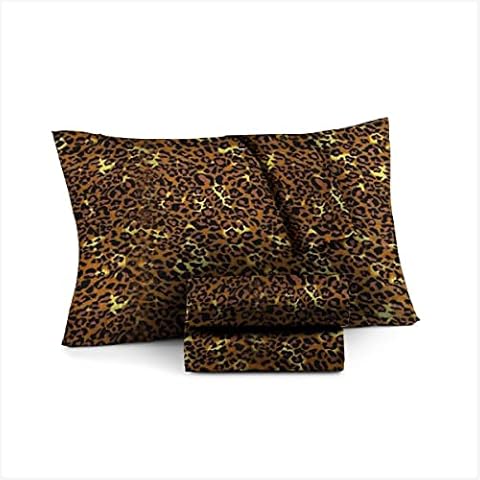 SGI bedding Egyptian Cotton Soft & Smooth 600 TC Pillowcase, Long Staple & Breathable, Easy to wash, Pack of 2 (Leopard Print Solid, King Pillowcase) Cover