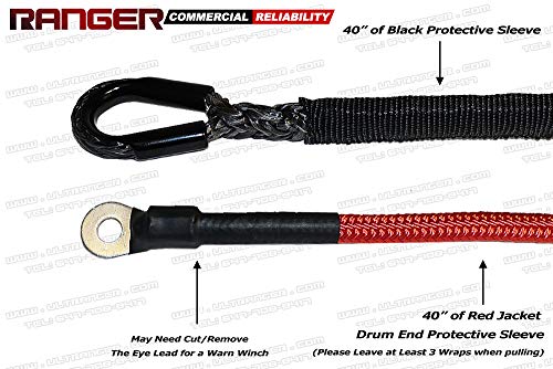 Ranger Ultranger Sy45 7500 Lbs 1/4" X 50' Uhmwpe Synthetic Winch Rope 6Mm X 15Meter For Utv/Atv Winch #TOP3