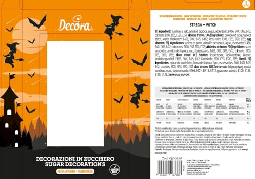 Decora 0500216 7ER-PACK WITCH ZUCKERDEKOR