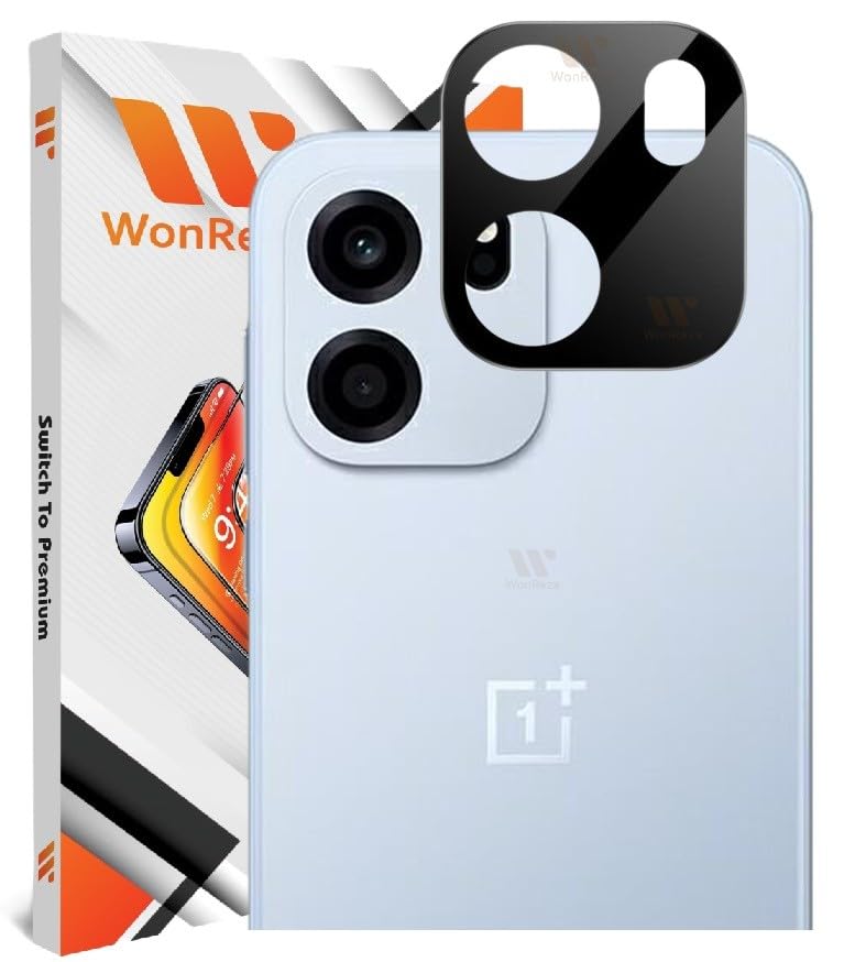 Image of Pack 1- Back Camera Glass Protector Compatible with OnePlus Nord CE 6 5G [3D Premium] Camera Glass Protector (Black)