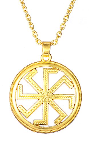 Collar con colgante de amuleto ruso eslavo de Dawpara para mujer, joyería pagana