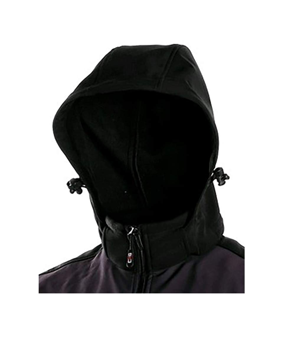 CANIS CXS Francisco kurtka męska typu softshell, izolowana membrana TPU, wodoszczelna, 10 000, wiatroszczelna, oddychająca, funkcyjna kurtka przeciwdeszczowa, męska kurtka robocza, czarno-szara czarny czarny XL