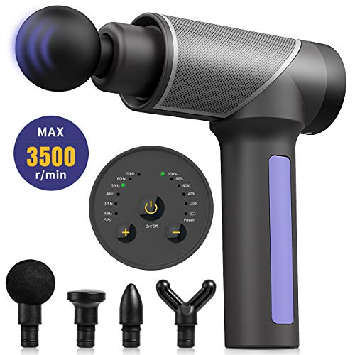 Massage Gun, Ruisi Handheld Electric Deep Tissue Muscle Massager for Pain Relief, Deep