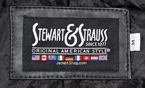 Stewart & Strauss Original Retro Varsity Letterman Jacket Since 1977 (11 Team Colors) Wool & Leather XXS to 6XL,Original4