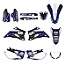 YINHAO Team Graphics Stickers Stickers Deco Fit pour Yamaha WR250F 2007-2013 WR450F 2007-2011 WRF 250 450 WR 250F 450F (Color : Custom Sticker)