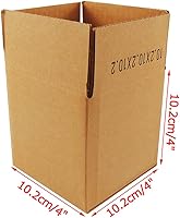 Vista 5 de Edenseelake Cajas de envío pequeñas cajas de cartón de 4 x 4 x 4 pulgadas, paquete de 25