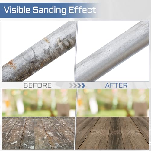 Aicoimy 125mm Flap Discs Angle Grinder Sanding Discs 120 Grit, 10 Pack 4.5 Inch Grinding Discs Type 27 Imitation Corundum Sanding Wheels for Polishing Grinding Metal Wood Stainless Steel