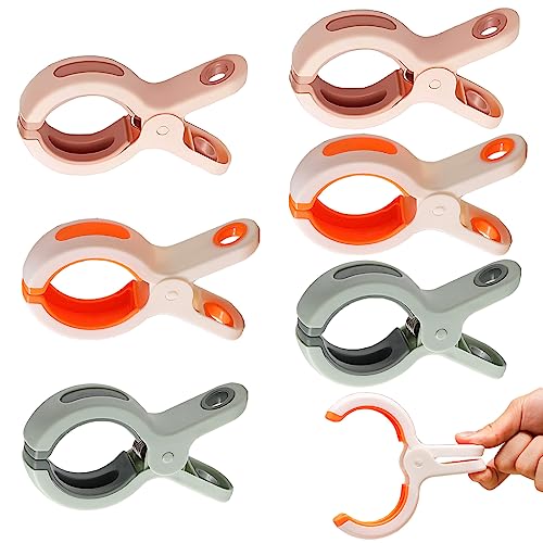 Lot De 10 Pinces à Serviette Extra Larges En Inox - Pour Plage, Transat, Piscine - Métal Robuste, 12cm