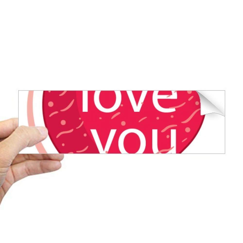 Autocollant Saint-Valentin motif cœur rose I Love pour exprimer vos sentiments avec tendresse