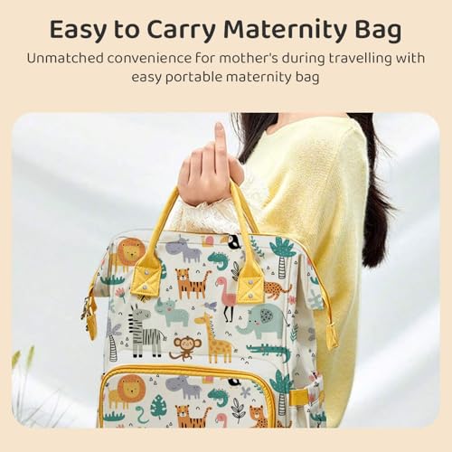 Image of StarAndDaisy Diaper Bag /Diaper Bag for Mothers for Travel, 28L Waterproof Baby Bag for Mother Travel with 15 Multipurpose Pockets