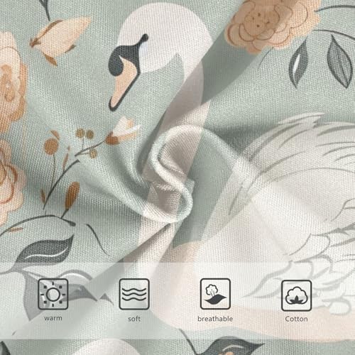 Toddler Briefs, Swans and Retro Floral Cotton Underwear Girls, 2–8 Years3