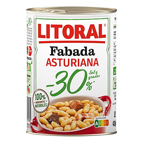 Litoral Fabada Asturiana -30 Sal Y Grasa - Plato Preparado Sin Gluten - 420g Litoral Fabada Asturiana -30 Sal Y Grasa - Plato Preparado Sin Gluten - 420g