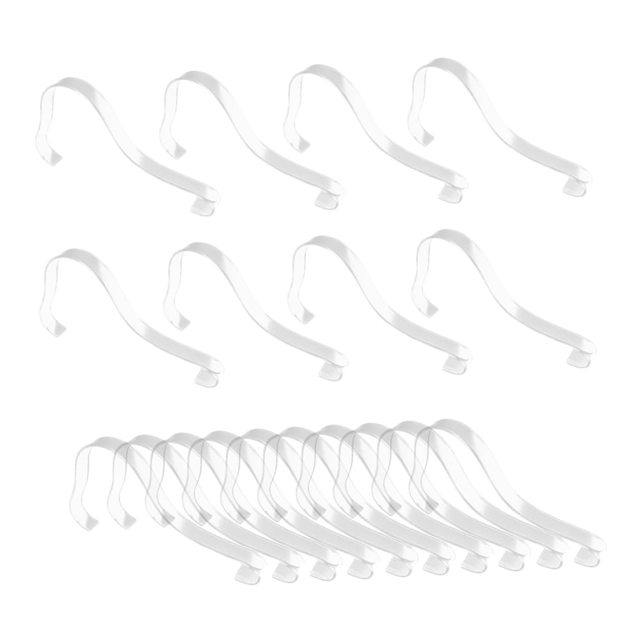 Cabilock 24pcs Portable Shoe Support Holder Acrylic Display Rack for Sandals High Heels Transparent Design for Shoe Organization Showcase Closets Retail Spaces