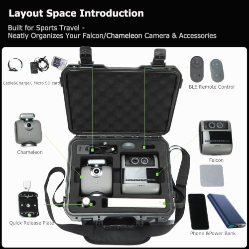 Maleta rígida impermeable para cámaras Xbotgo Falcon Chameleon miniatura 2