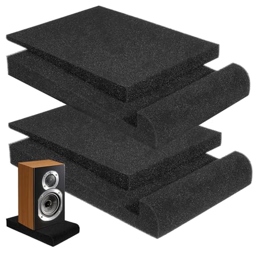 Abaodam 2 piezas Paneles Insonorizantes de Espuma Acústica de Alta Densidad Unidades Almohadillas Vibración para Aislamiento Acústico Estudios y Oficinas