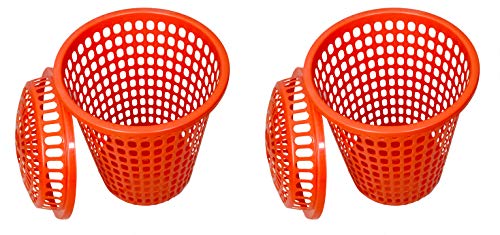 Image of Durable Unbreakable 50 L 2 Royal Laundry Basket with Lid, Cap (Red)