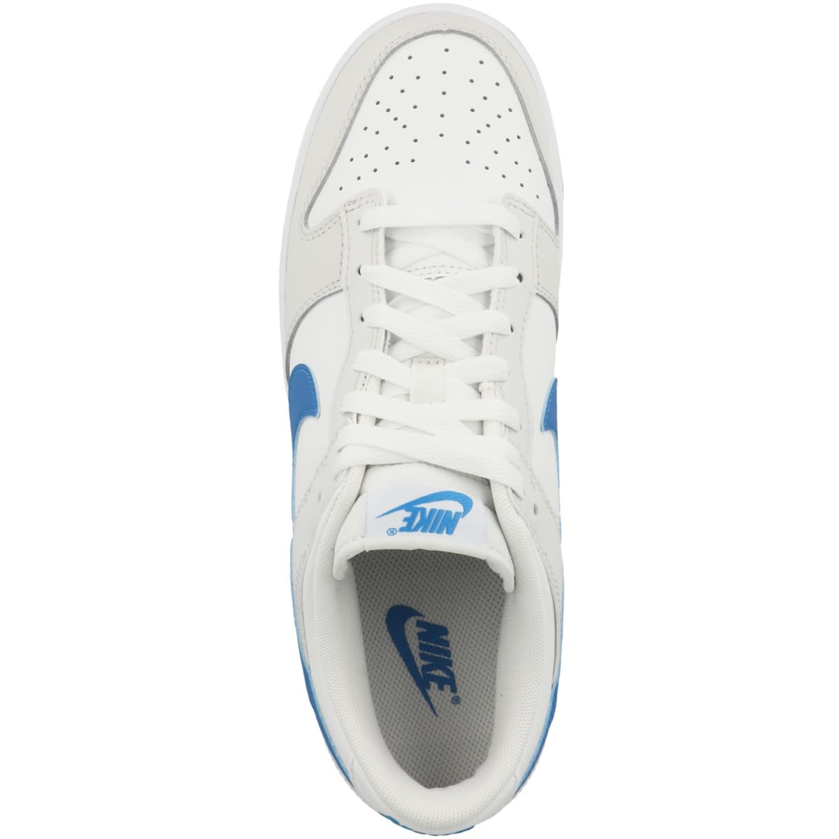 NIKE Dunk Low Retro, Zapatillas de Deporte Hombre, Summit White Photo Blue Platinum Tint, 45 EU
