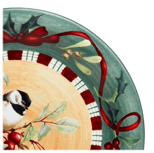 Amazon.co.jp: Lenox Winter Greetings Everyday Chickadee ディナー