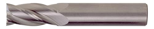 Cleveland C61809 CEM-SE-4 Center Cutting General Purpose Regular Length Single End Square Nose End Mill, 1/16 in Dia Cutter