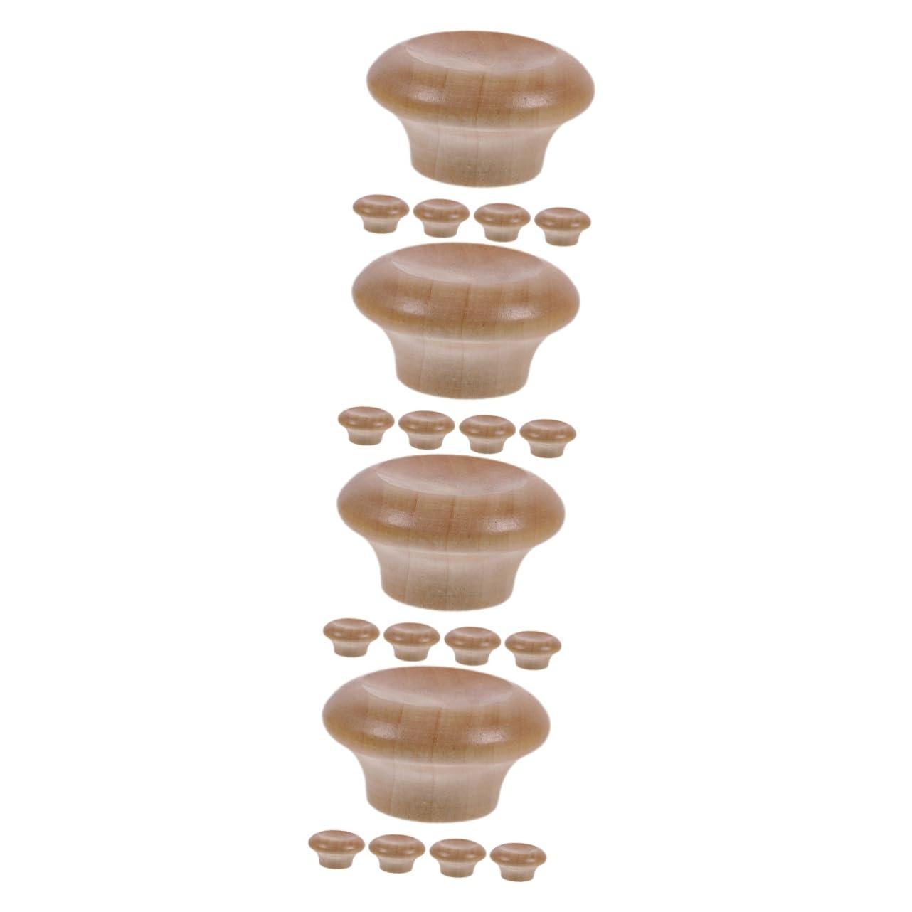 Garneck 4 Set Di Manopole Di Ricambio Per Coperchi Di Pentole in Legno Manopole Di Ricambio Per Coperchi Di Pentole Da Cucina 5 Pezzi*4