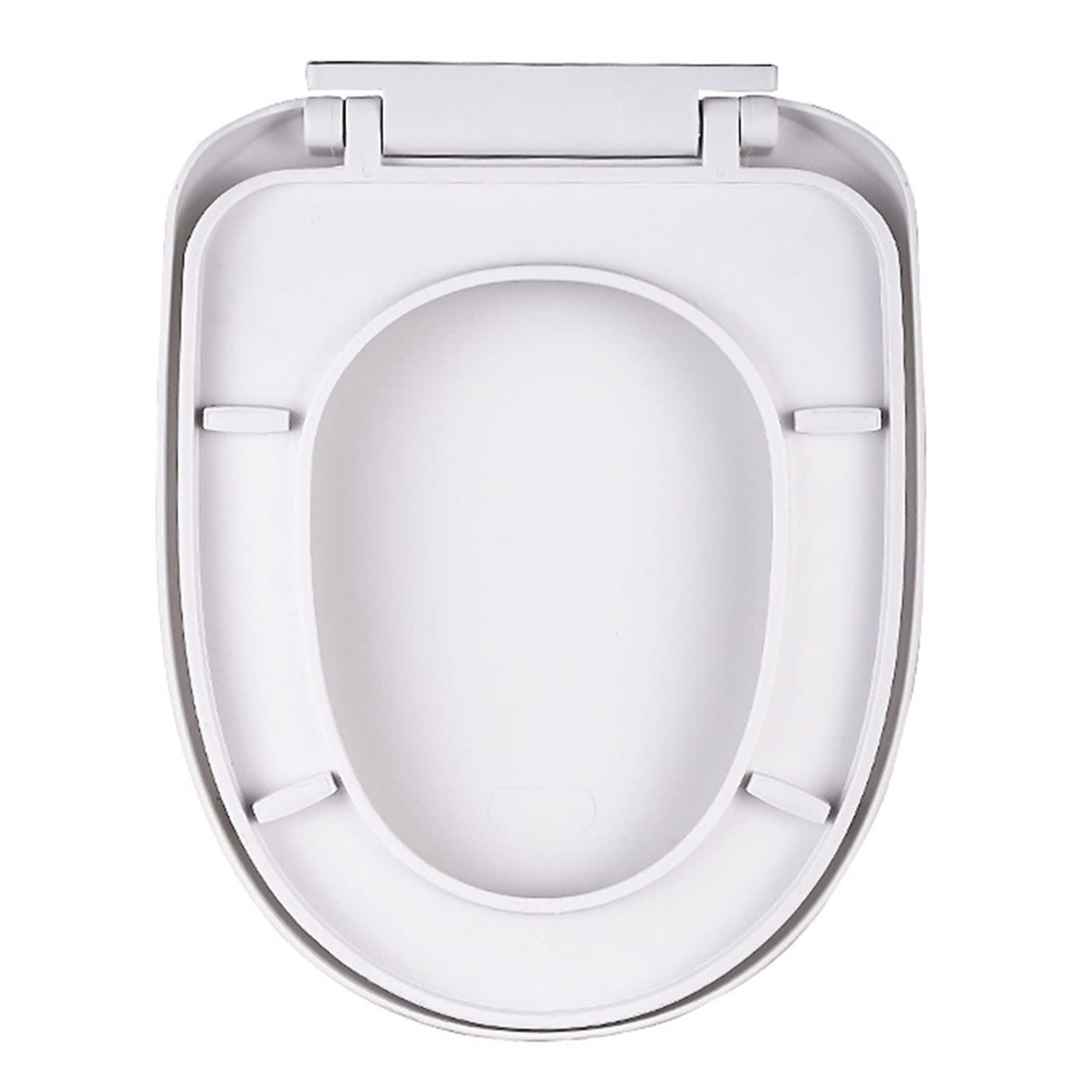 Sedile WC bianco con chiusura ammortizzata, copriwater sostitutivo