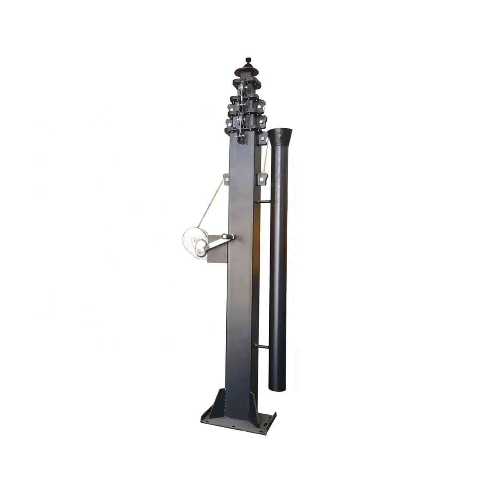 Aihdbcl Weight 72Kg 6M 7M 8M 9M Telescopic Mast Manual Lighthouse Mast Lighthouse Mast Camera Trailer Mast