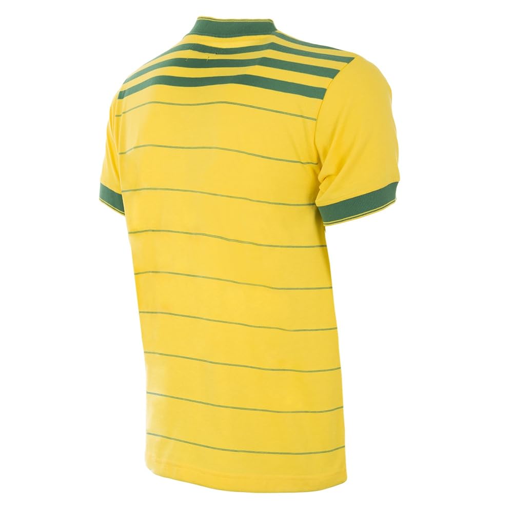 Copa - Brasil 1984 - Camiseta de Fútbol Retro - Hombre - Amarilla