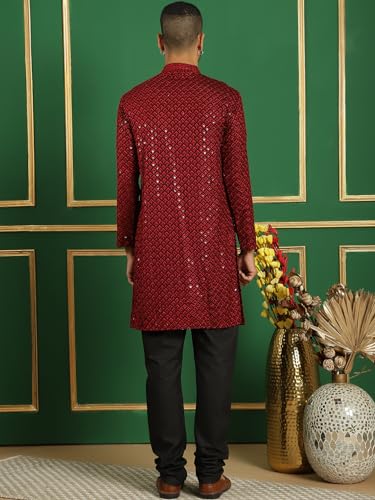 Image of Jompers Men's Cotton Embroidered Regular Kurta Sets