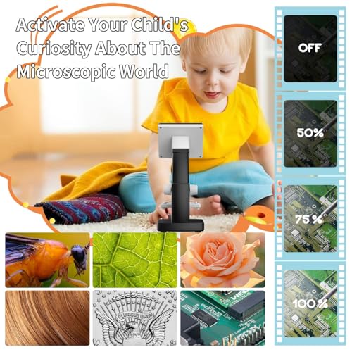 Coin-MicroscopeLCD-Digital-Microscope-with-Stage-Coin-Magnifier-with-8-Adjustable-LED-Lights43-Inch-Poket-Minimicroscope-for-Error-CoinsPC-View-Compatible-with-Windows