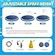 CNMTCCO Hundepool, D150cm/59.06in Planschbecken für Große & Kleine Hunde, 0.50mm Verdickt Anti-Rutsch Sprinkler Matte Hund Faltbarer Splash Pad für Sommer, Garten, DraußEn