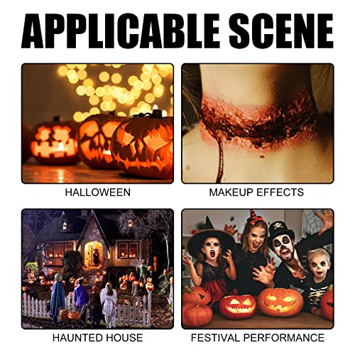 Kit di cera per cicatrici, gel di sangue finto che...