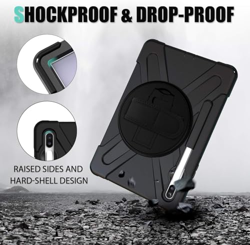 Image of MoreFit Hybrid Back Cover Case with Kickstand Wheel Pattern for Samsung Galaxy Tab S6 10.5 2019 SM-T860 / T865 / T867