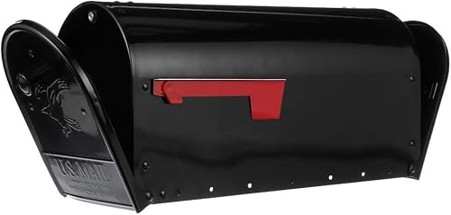 Miniatura 2 de Gibraltar Mailboxes OM160BEC Outback - Puerta doble, buzón de gran capacidad, color negro y Hy-Ko Products MM-5N Números de vinilo autoadhesivo de 3