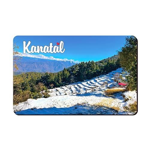 Image of Elegant Fridge Magnet with Themes |Rectangular Size Refrigerator Magnet with Magnetic Rubber Back | Pack of 1, 8.6cm X 5.4cm (Kanatal)