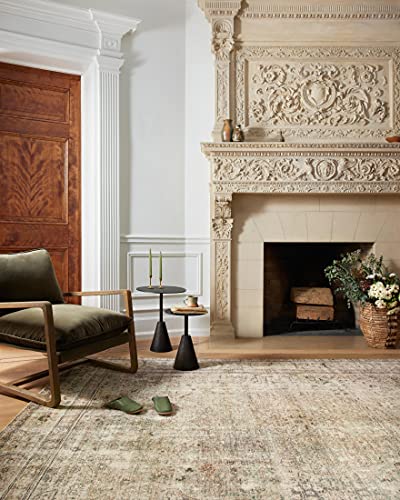 Loloi Margot Collection MAT-01 Antique/Sage 5'-0" x 7'-6" Area Rug, No-Shed Easy Clean Large Patterned Area Rug for Living Room, Bedroom, Dining Area
