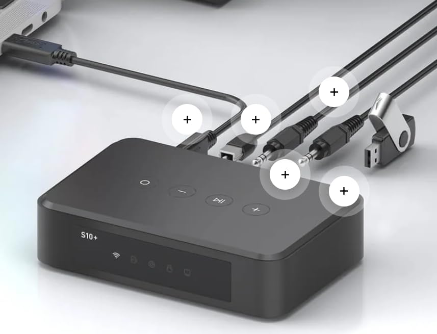 Arylic S10+ WiFi & Bluetooth 5.0 preamplifier/Audio Receiver, Wireless multiroom/multizone Home Stereo Music Receiver Circuit Module with Airplay