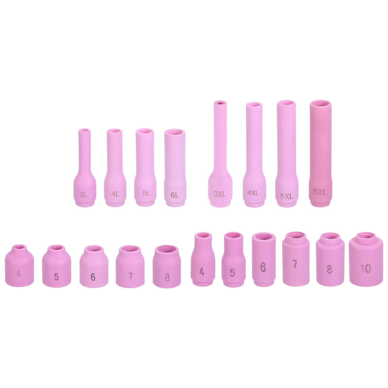 HARFINGTON Kit de 42 antorchas Tig para WP-9, WP-20, WP-25 con antorcha de soldadura TIG, conector de soporte de electrodo de tungsteno, boquilla de cerámica para equipos relacionados con soldadura
