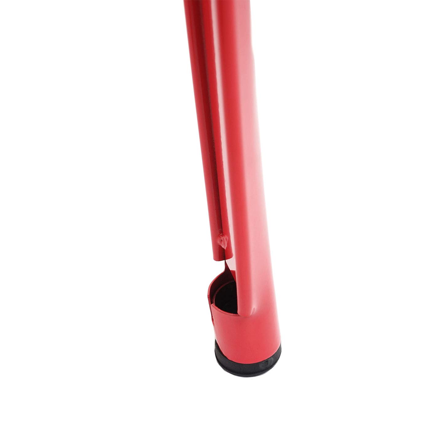 Mendler HWC-A73 - Mesa alta (madera, 107 x 60 x 60 cm), color rojo
