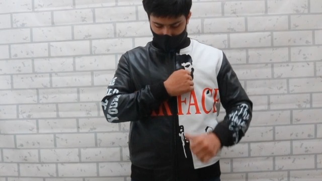 Laced up Scarface スカーフェイス　アルパチノ　ジャケット　M Al Pacino Movie Scarrface Jacket - Tony Montana Black Real