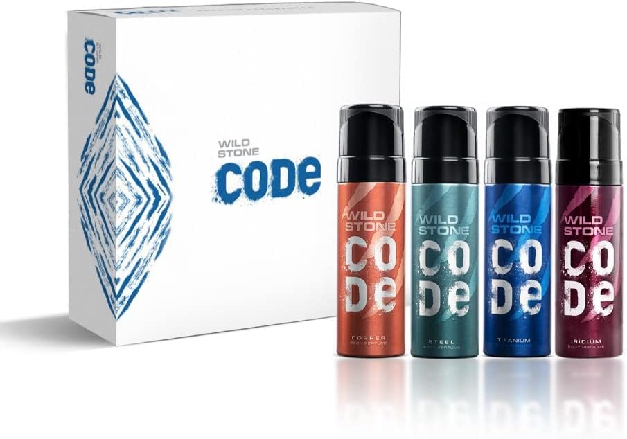 Travel Pack with Iridium, Titanium, Steel and Copper Perfume Body Spray for Men, Pack of 4 (40ml each)|Gift Set for Men