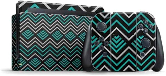 Skinit Decal Gaming Skin Compatible with Nintendo Switch Bundle - Pink and White Checkerboard Design