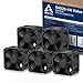 ARCTIC S4028-6K (5 Stück) - 40x40x28 mm Server Lüfter mit Doppelkugellager, 250-6000 RPM, PWM reguliert, 4-Pin Anschluss, 12 V DC - Schwarz