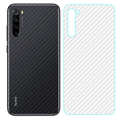 NOKOER Protector Trasero para Xiaomi Redmi Note 8, [3 Piezas] 0.1mm Suave Ultrafina Back Protector Flim [Antideslizante] [Huella Digital Anti] [Prevención de Arañazos] [Disipacion de Calor]