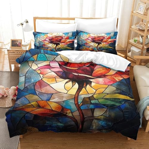 Housse de couette rose en vitrail inaltérable pour raviver une chambre parentale terne - 3
