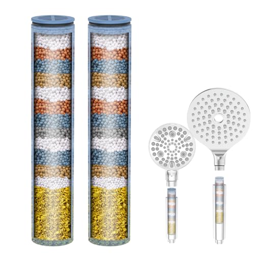 MakeFit Shower Head Filter Replacement Cartridge for SSJ781/DSSJ781/ DSSJ781-01 MakeFit Filtered Handheld Shower Head (2-PACK)