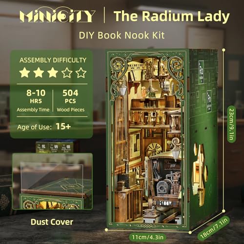 Puzzle 3D en bois avec LED miniature The Radium Lady