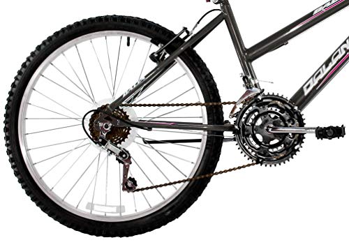 Bicicleta Aro 26 Feminina Dalia 18 Marchas Grafite - Dalannio Bike